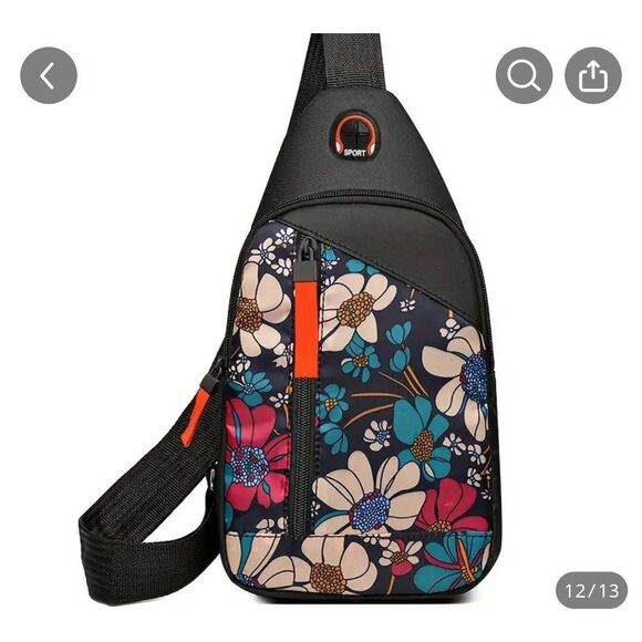 Unisex Water resistant crossbody and cow wallet - Picture 3 of 7